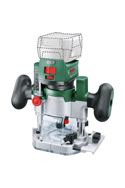 Bosch Set combinat de freză fără fir 2 în 1 06039D5002, 18V, 4Ah, 10.000–30.000 rpm, pinsă de prindere de 6/8 mm, fără b