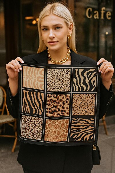 MARBERRY وشاح نسائي منقوش FLR31 مقاس 70x70 سم