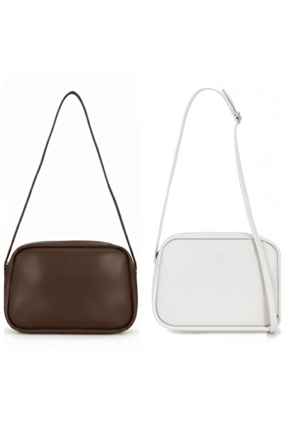 CELESTIAL COLLECTION حقيبة كروس صغيرة قابلة للتعديل مكونة من قطعتين (أسود - أ...