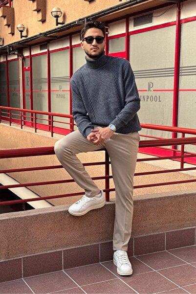 inpool Ανδρικό, πλήρες ζιβάγκο, μάλλινο, Old Money Culture, πουλόβερ PLTK16