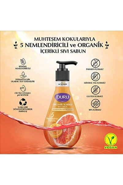 Duru Sıvı Sabun 500 Ml Mandalina Ve Greyfurt
