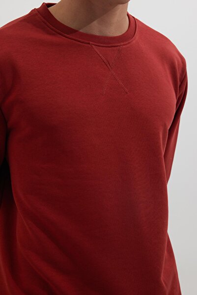 Tudors Φούτερ Unisex Relax Fit Άνετο Κοψίμα 100% Βαμβάκι Basic με λαιμόκοψη ποδηλατικού τύπου