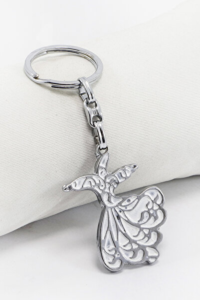 biuti سلسلة مفاتيح سيمازين بتفاصيل فضية اللون، زينة لحقيبة الهدايا