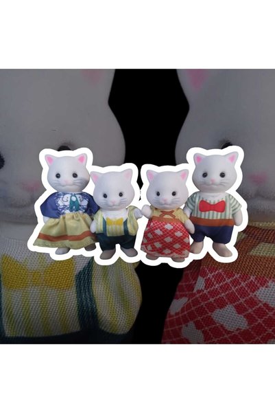 Toyimoyi Happy Family Kedi Ailesi 4'lü Figür Seti