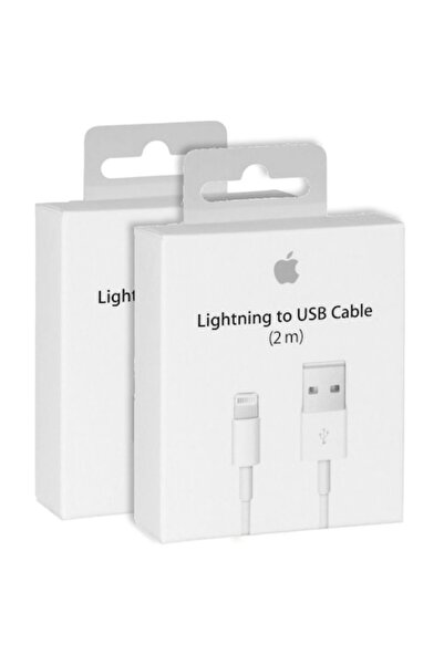 Apple Original Lightning to USB Cable for iPhone, 2 m, White (BBL215)