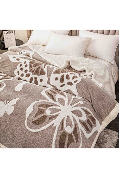 CHIRASO Cocolino CHIRASO Blanket, 200x230 cm, 3D Butterflies, Fluffy, Soft and Warm