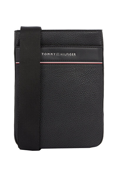 Tommy Hilfiger Men Black Business Corporate Crossbody Bag