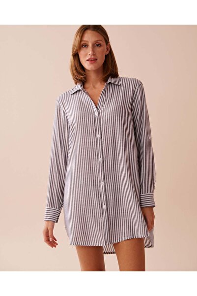 La Vie en Rose Striped Button-down Shirt