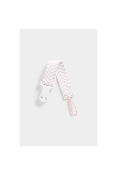 MOTHERCARE Pink Chevron Soother Clip