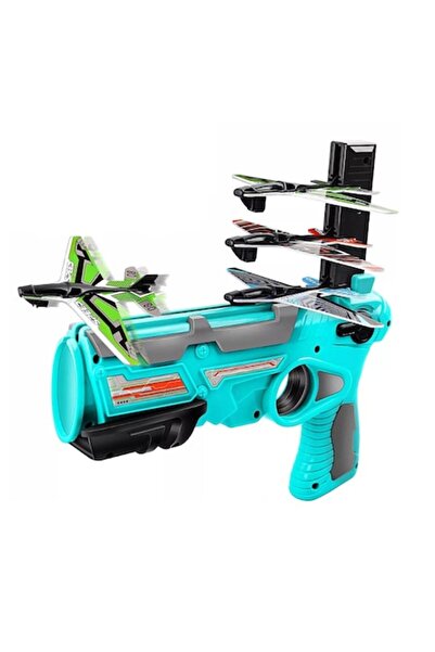 Maks Pistol de jucarie cu lansator de avioane, MAKS, 4 avioane incluse, pentr...