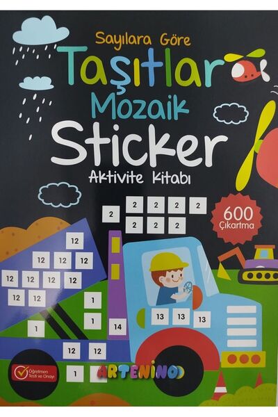 Artenino MOZAİK STİCKER - TAŞITLAR - AKTİVİTE KİTABI