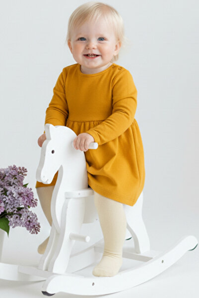 Parla Kids Baby Girl Yellow Cotton Pantyhose