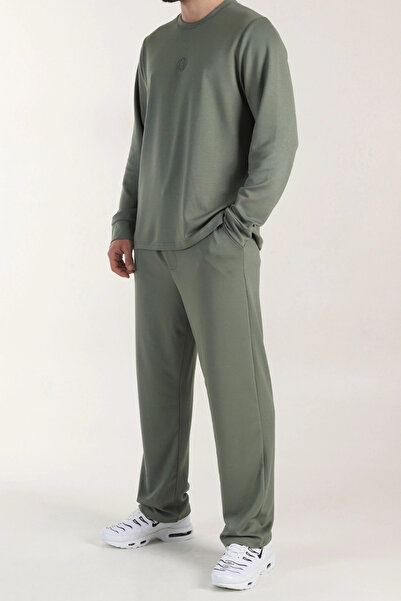 EXSPORT 2-Piece Oversized Long Sleeve Comfortable Loose Seasonal Tracksuit Set