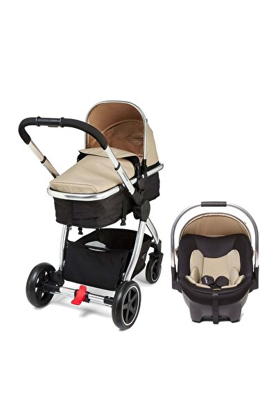 MOTHERCARE نظام سفر بأربع عجلات - رملي/كروم