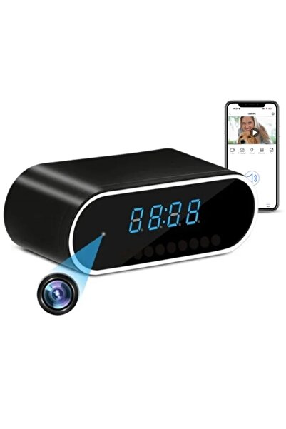 iUni Ceas spion cu cameră WiFi IP07, Full HD, unghi larg de 160 de grade, ved...