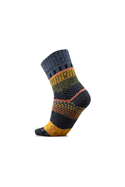 Techsport Soft and warm single wool socks for daily use, colorful