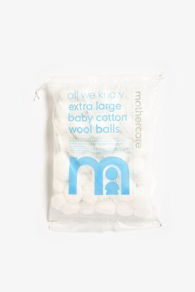 MOTHERCARE كرات قطنية للأطفال كبيرة جدًا من All We Know - عبوة من 60 كرة
