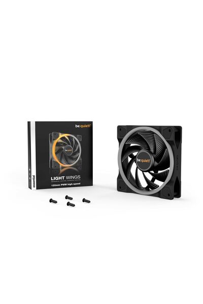 Be Quiet! Ventilátor LIGHT WINGS 120mm PWM vysokorychlostní, BL073