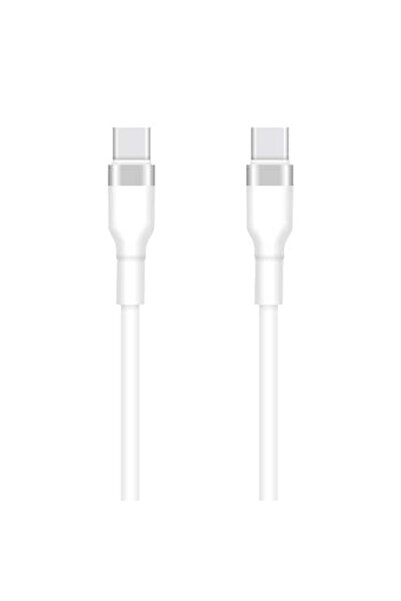 Sybero Setty Καλώδιο USB-C σε USB-C 1μ 3Α KSC-C-130 Λευκό