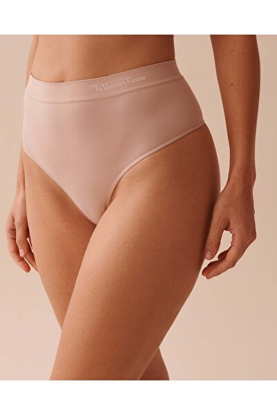 La Vie en Rose Seamless Fabric High Waist Thong Panty