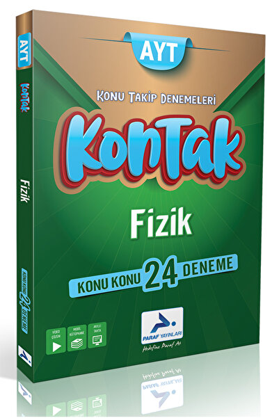 paraf yayınları AYT FİZİK KONU KONU 24 DENEME - KONTAK DENEMELER