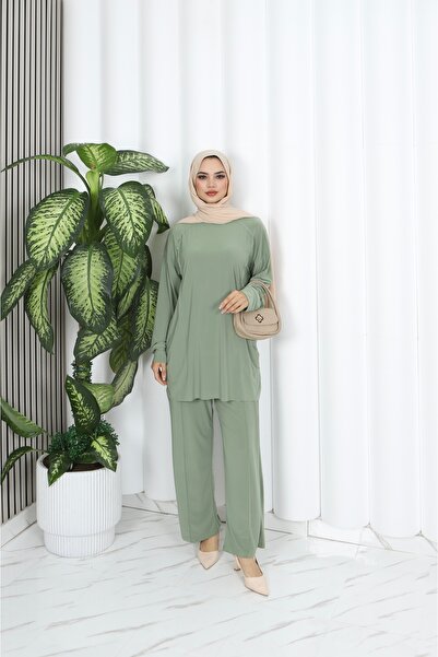 NİSUM MODA Sandy Pants Suit with Pockets