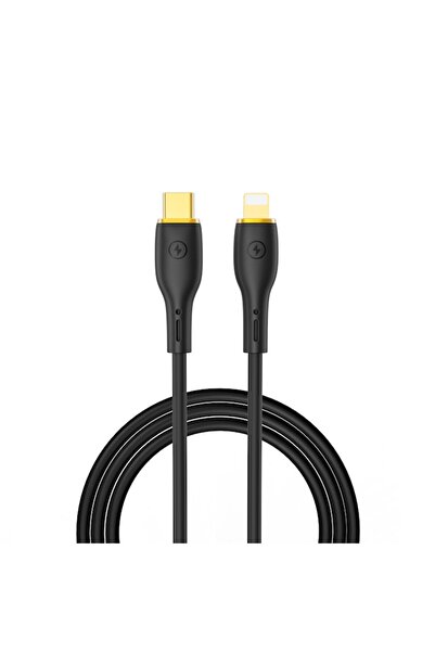 WIWU Cablu YQ01 USB-C la Lightning 30W 1.2m Negru