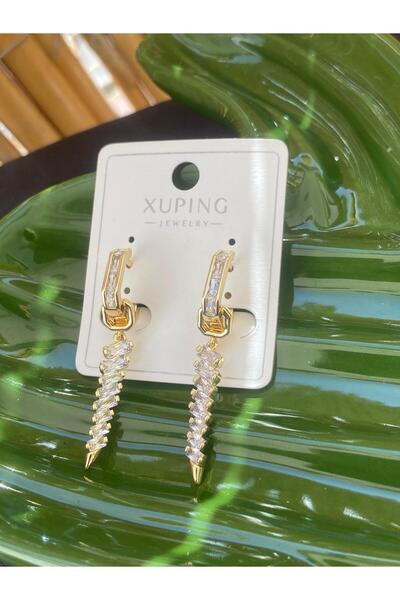 XUPING JEWELRY ÇELİK KÜPE TAŞLI KILIÇ MODEL