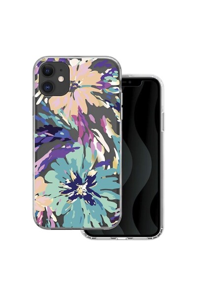 Sybero Carcasă de telefon cu imprimeu floral pentru Apple iPhone 11, Splash, ...