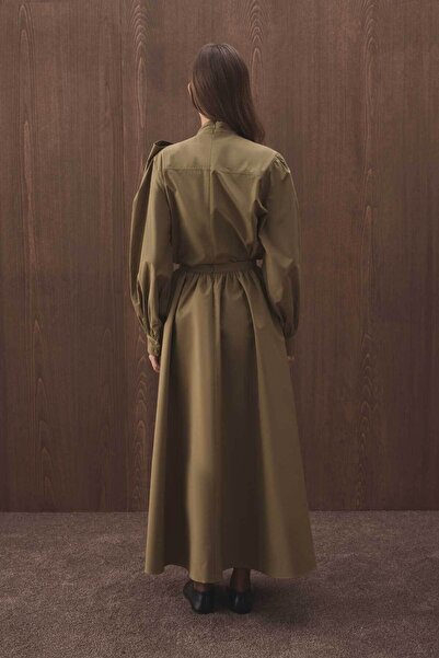 Hooopstore Premium Poplin Balloon Khaki Skirt