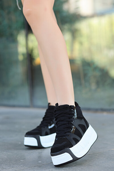 kajal ayakkabı حذاء رياضي KCL BT91 ذو نعل سميك ورباط