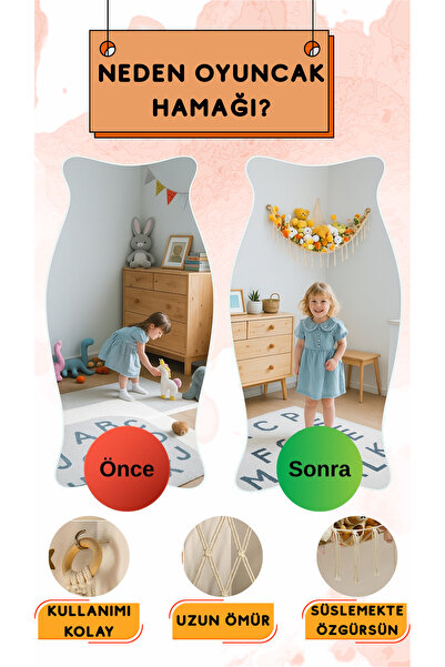 LilJoy %100 El Yapımı Oyuncak Hamağı Duvar Tipi Organizer ve Oda Düzenleyici ...