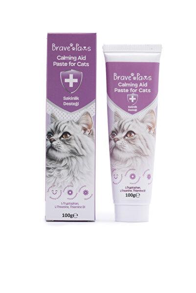 BRAVE PAWS Kediler İçin Doğal Sakinleştirici Malt Macun –Kediler İçin Doğal Relaxi Malt Macun – Stres Karşıtı ve Sakinlik Desteği Kedi Maltı Calming Malt Paste