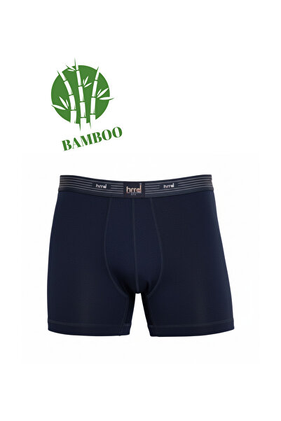 Hmd Stretch Fabric Flexible Navy Blue Men's Bamboo Boxers |   Anti-Sweat Soft Fabric