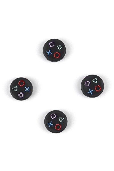 CRK TECH Ps5 Dualsense Xbox Ps4 Ps3 4 Çift Tırtıklı Analog Başlığı Beyaz Ultra Incelik