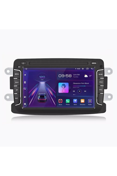 NavStore Dedicated Navigation Dacia Logan/Duster/Sandero/Dokker, 7Inch, 2Gb Ram, 32Gb Storage, Carplay