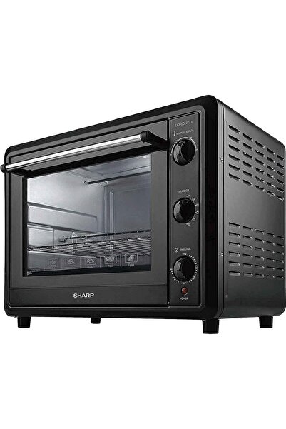 Sharp Double-Glass Electric Oven 60L 2000W with Grill and Convection, EO-60NK-3, Black