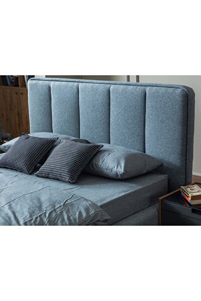 Storish Monet Bazalı Karyola 160x200 Açık Mavi