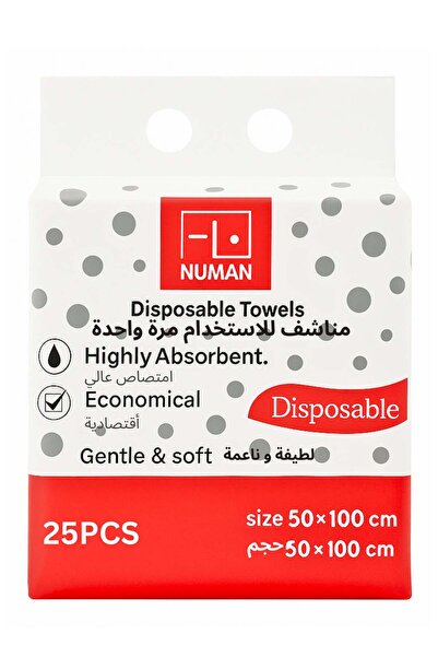Numan مناشف النعمان للاستخدام مرة واحدة – 50×100 سم (50 قطعة)