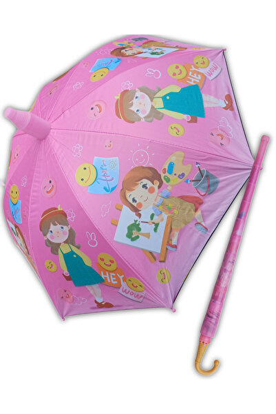 KY Bardaklı Dondurma Kulahı Saplı Yüksek Kalite Uzun Ömürlü Kız Çocuk Şemsiye...