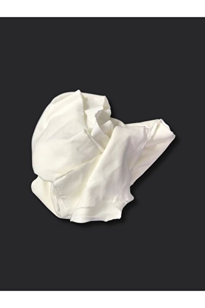 Yiğit Kumaş Ecru Flexible Baby Ribbed Combed Cotton Fabric, Piece 120X170 cm (Lightly Dirty)