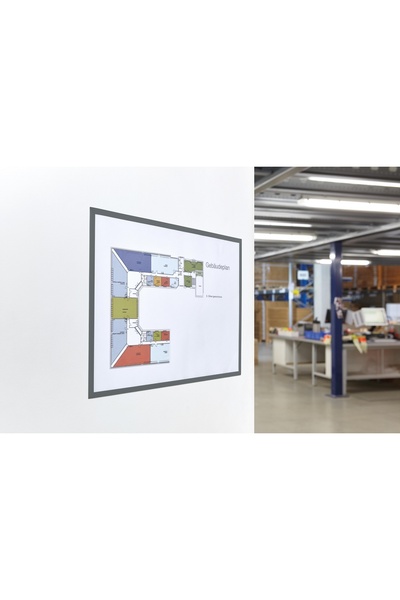 Magnetoplan Magnetic foil, gray frame, A3, 5 pcs/set