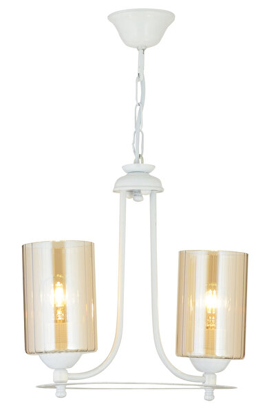 SONSUZ AYDINLATMA&AVİZE Sonsuz 3'lü Beyaz Lazer Silindir Cam Lüks Yukarı Bakan Modern Avize