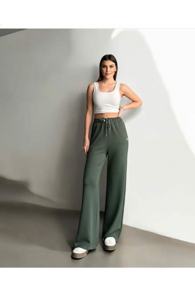 HepsitrentStore Regular Fit Drawstring Waist Modal Fabric Sweatpants