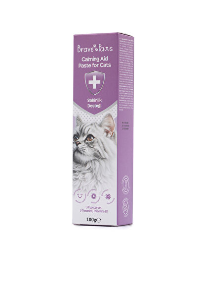 BRAVE PAWS Kediler İçin Doğal Sakinleştirici Malt Macun –Kediler İçin Doğal Relaxi Malt Macun – Stres Karşıtı ve Sakinlik Desteği Kedi Maltı Calming Malt Paste
