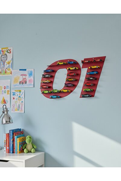 TOTTERİQ 01 Adana Plaque Wooden Car Collection Shelf