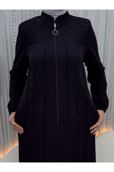 QUAWEAR Φορέα με λαιμόκοψη με πλαϊνές τσέπες και λεπτομέρεια από δαντέλα με φερμουάρ