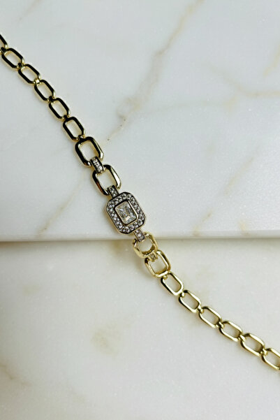 Tupek Store Gold Color Stone Women's Steel Bracelet