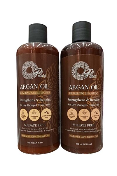 Oplus شامبو 500 مل وبلسم 500 مل بزيت الأرغان للشعر الجاف والتالف والهش يقوي و...