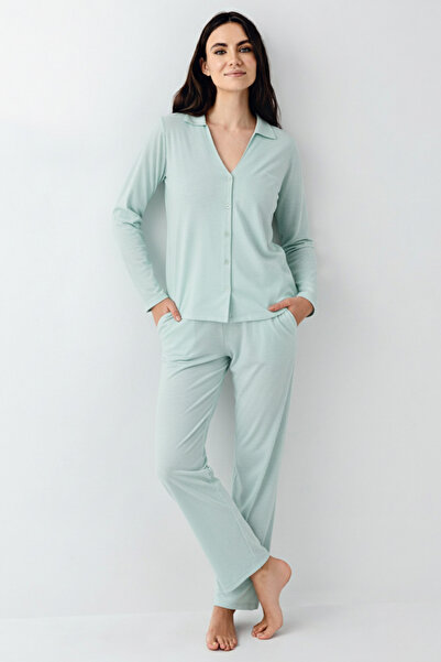 Pierre Cardin Women's Buttoned Modal-Cotton 2-Piece Pajama Set Vr.11.P91.C15.Y01